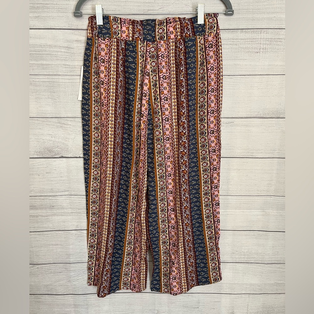 JM Studio By John Meyer | NWT Women’s Boho Wide Leg Cropped Pants - Picture 3 of 8
